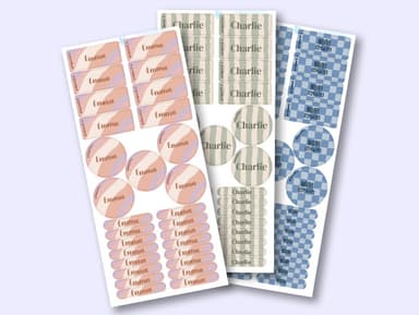 Namensaufkleber Vorteilspaket - Design Tchibo