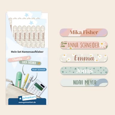 Mini Design Namensaufkleber