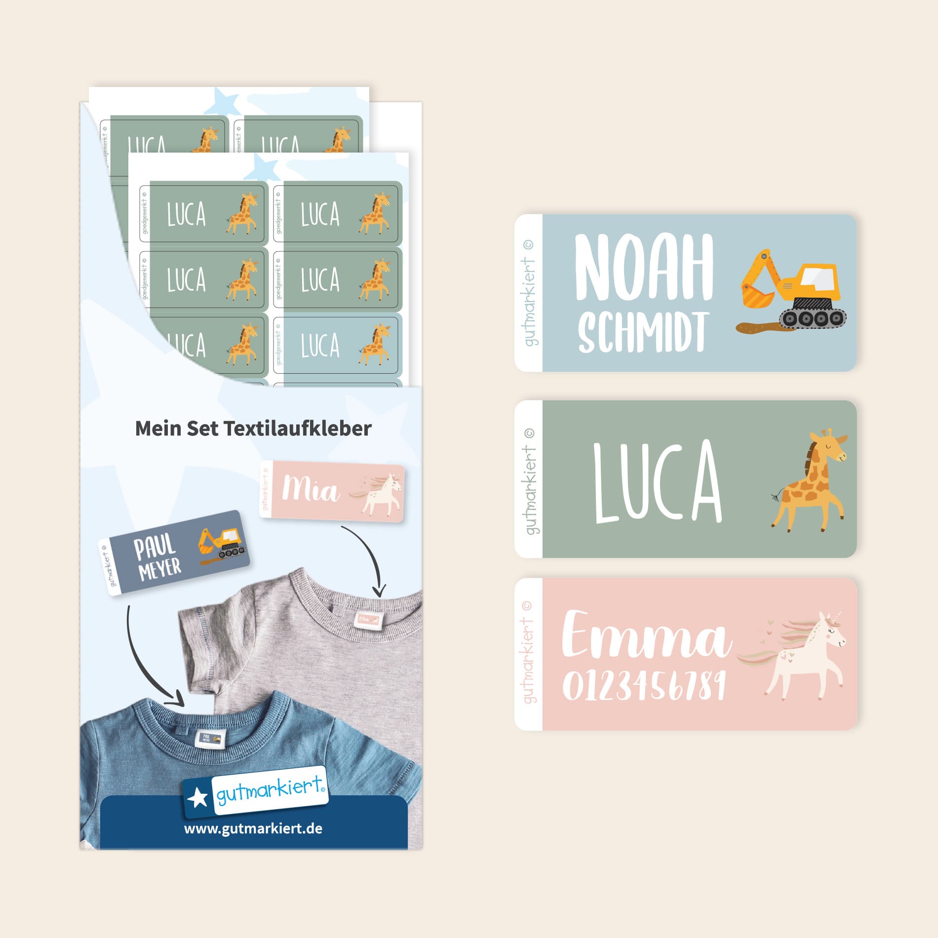 Thema Textilaufkleber