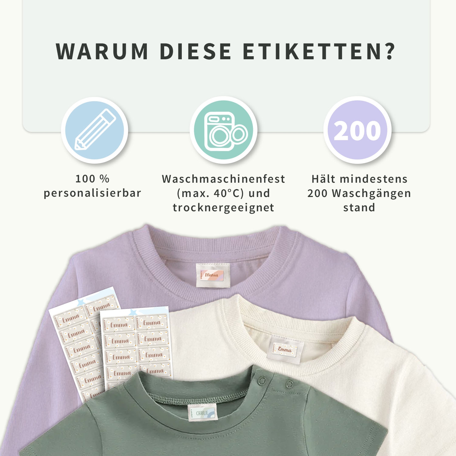 Design Textilaufkleber