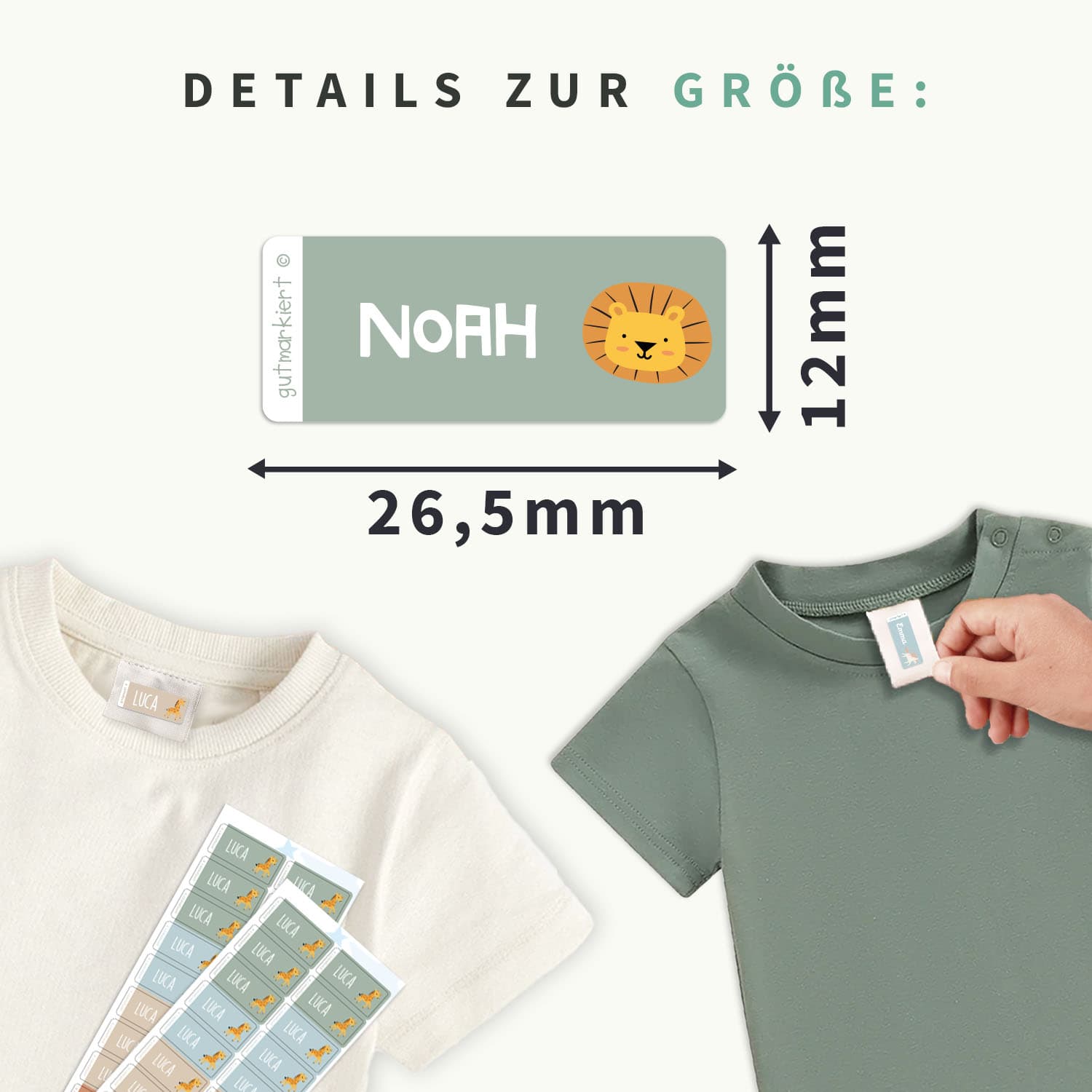 Thema Textilaufkleber