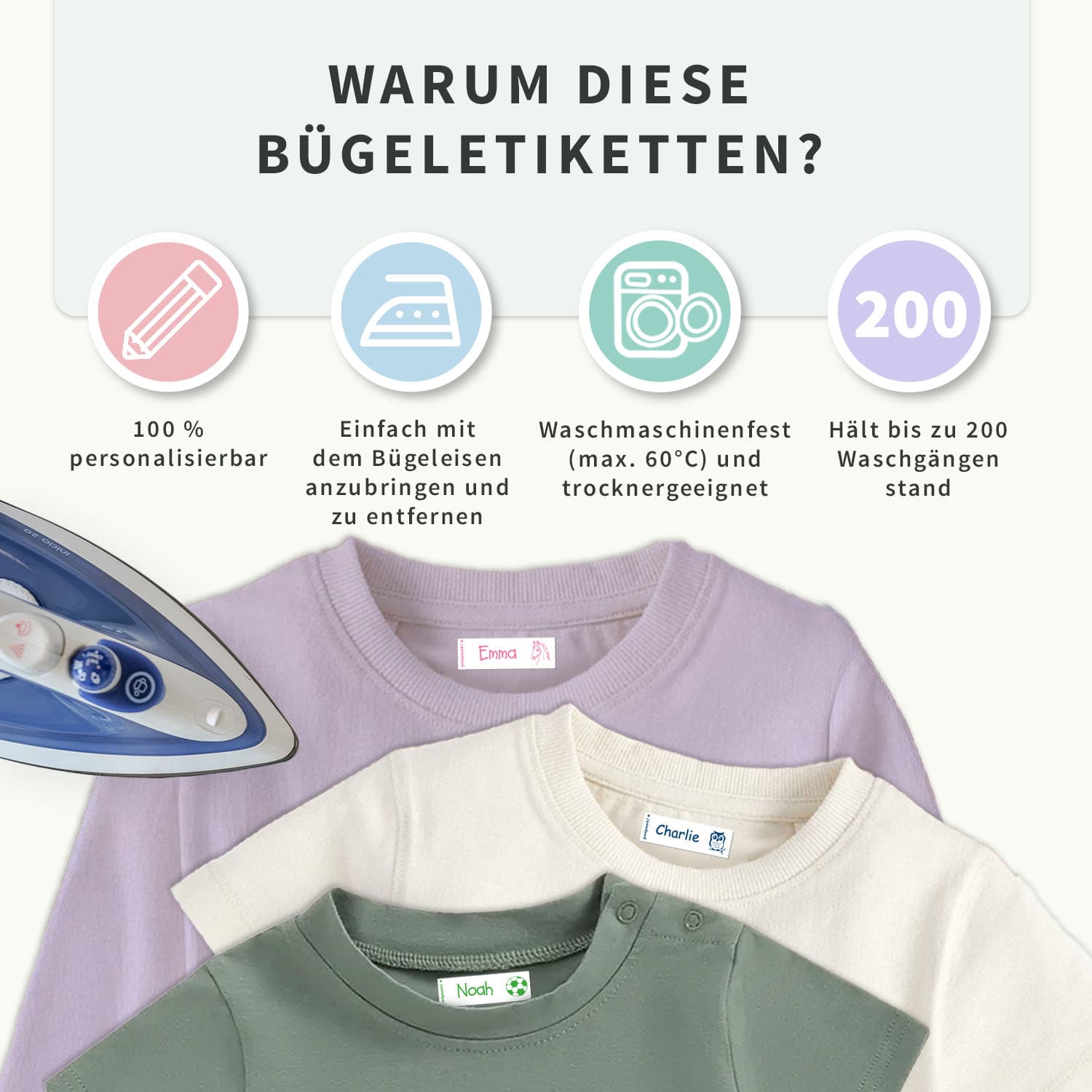 Bügeletiketten