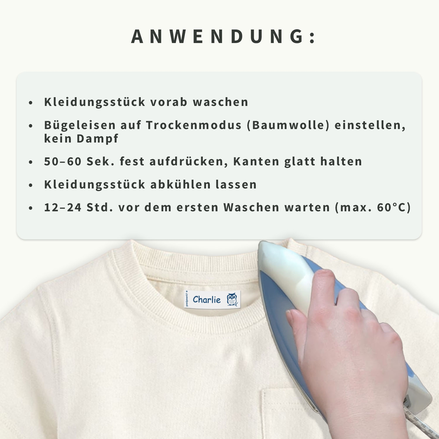 Bügeletiketten