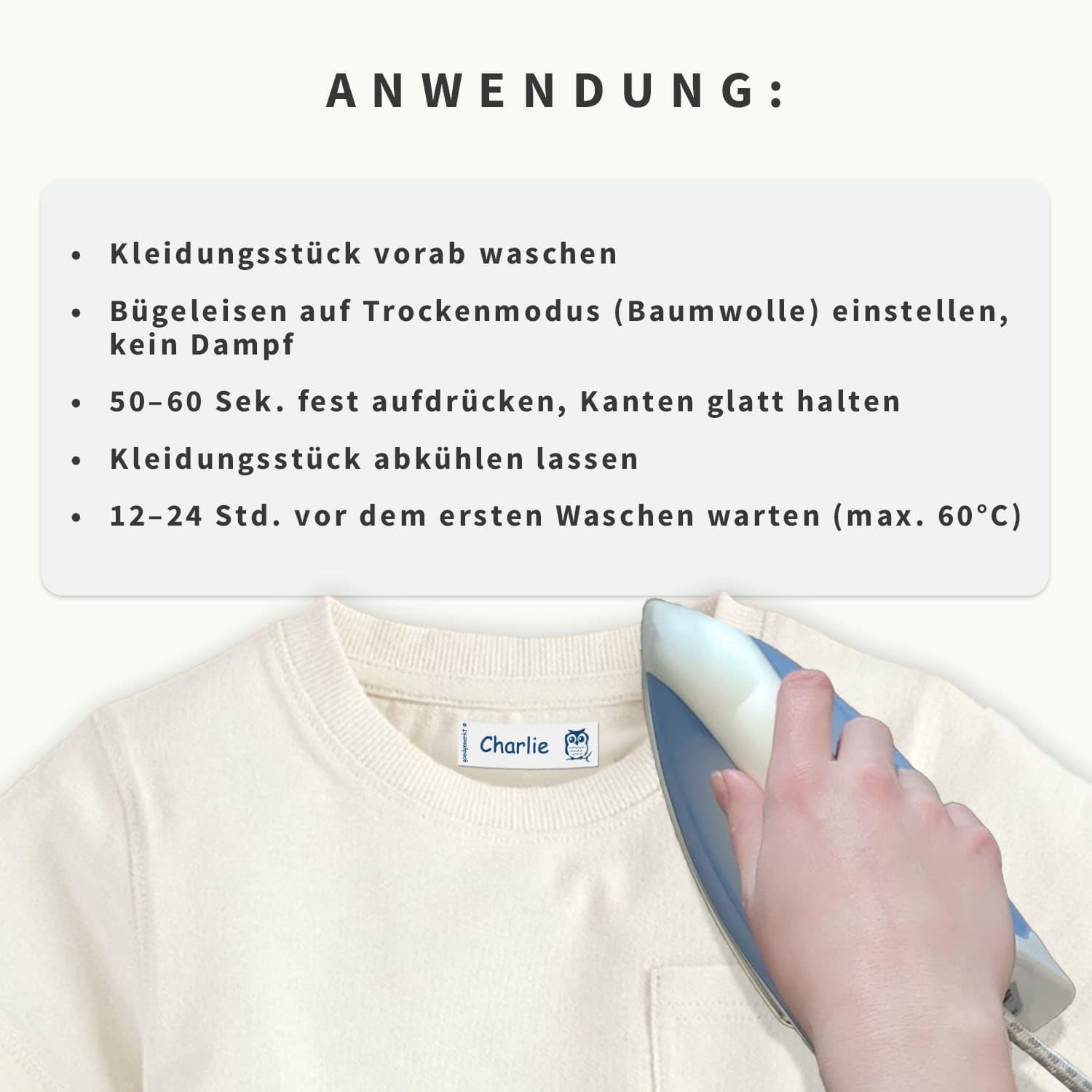 Bügeletiketten