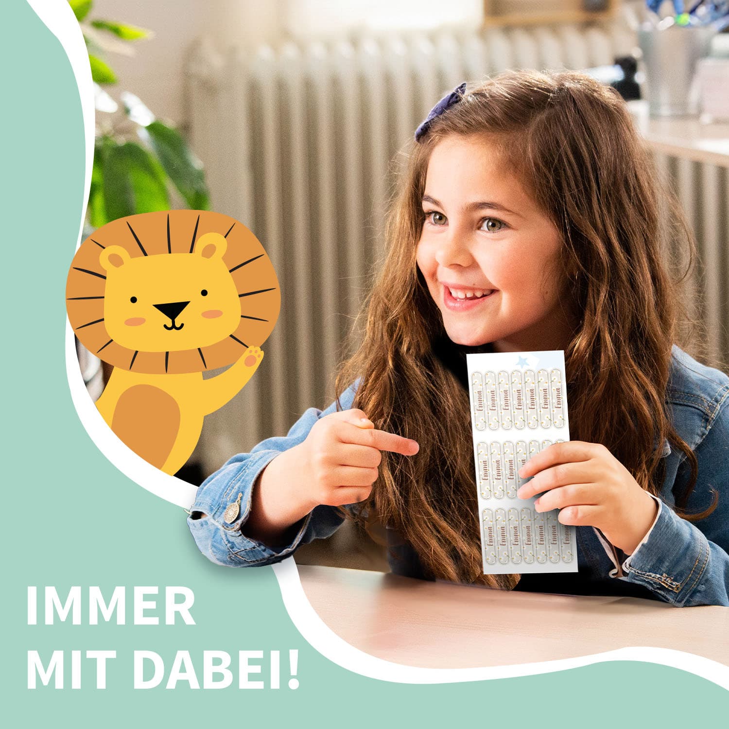 Mini Design Namensaufkleber