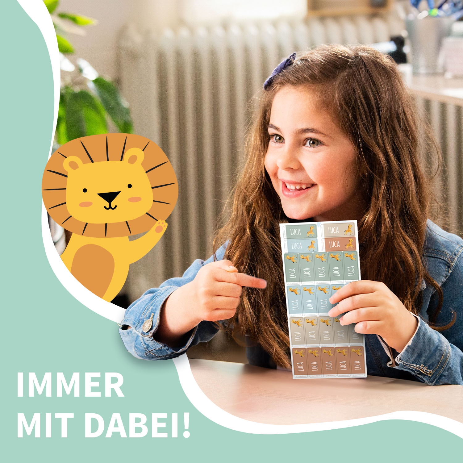 Kleine Thema Namensaufkleber