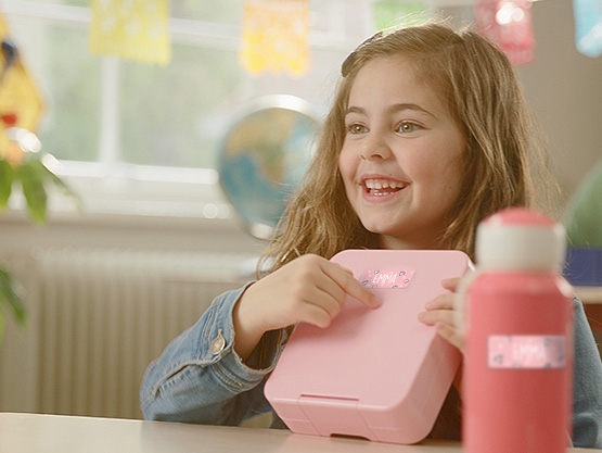 Kleine Design Namensaufkleber